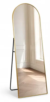 Obrázek produktu pro Zrcadlo STYLER Aurea, stojací, rozměry 140 x 50 cm, zlatý hliníkový rám