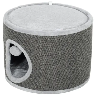 Productafbeelding van PawHut Krabpalen toren, 30 cm hoog, kattenhuis met holte, geschikt voor katten tot 5 kg