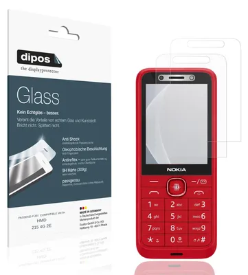 Obrázok produktu pre 2 ochranné fólie pre model HMD 215 4G 2E, matná povrchová úprava - antinárazová, 9H tvrdosť, fólia typu "dipos Glass", vyrobená z plastického skla