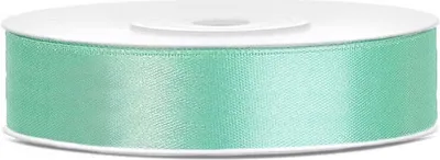 Produktbild von Band Satinband GRÜN Mint Dekoband Ornament 12mm 25m