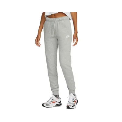 Produktbild von Nike W Nsw Club Flc Mr Pant Std 063 Dk Grey Heather/White Xs