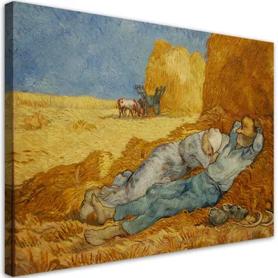 Immagine prodotto di Tela Siesta - Vincent van Gogh 120x80 Feeby Quadro colorato per la parete pronto per essere appeso