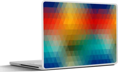 Produktbild von MuchoWow® Laptop Aufkleber Sticker Cover Design - Retro - Muster - Pixel 40x30 cm - Laptop Dekoration - Selbstklebend