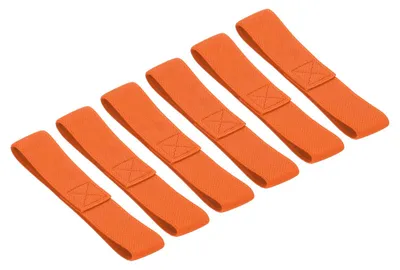 6 elastische Riemen für Bento Box, Ersatz, Orange
