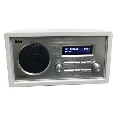 Produktbild von Reflexion HRA1255DAB/N weiß/ Retro Design DAB+/UKW-Radiomit AUX-IN & Kopfhöreranschluss