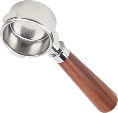 Image de Portafiltre sans fond en acier inoxydable Portafiltre nu à main pour machine à café Breville Série 8 54mm A1 Siamese Rosewood