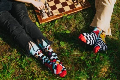 Produktbild von Rainbow Socks Schachsocken - Größe 47-50