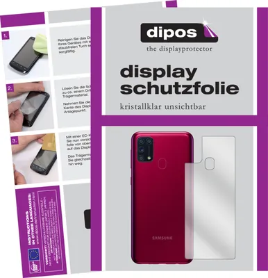 Produktbild von Schutzfolie für Samsung Galaxy M31s Rückseite Display Folie klar