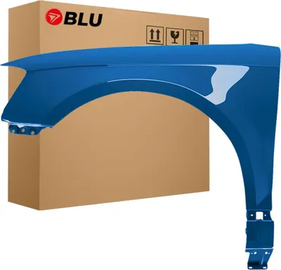 Immagine prodotto di BLU Parafango compatibile con Audi A3 8P II-generation LIFT LX5V Sinistra Blau ArubaBlau | 2008-2012 | Anteriore | Verniciato | Pronto per il montaggio | Acciaio