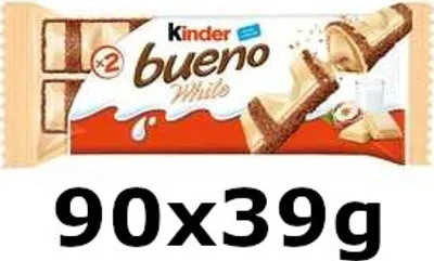 Produktbild von GroßhandelPL Schokoriegel Kinder Bueno White Ferrero Bar 90x39g