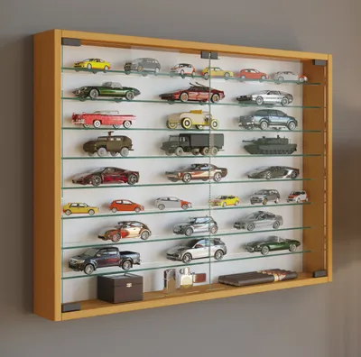 Produktbild von VCM Glasvitrine hängend | Vitrine Glas mit ESG-Sicherheitsglas | Maße: H. 60 x B. 80 x T. 10 cm | Hängevitrine Glas | Modern und platzsparend | Glas Vitrinenschrank - Mandosa XXL