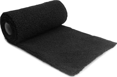 Obrázek produktu pro Minky lamb boucle, Sherpa, Umělá kožešina, CURL fleece, černá, 50 x 160 cm