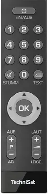 Obrázok produktu pre TechniSat IsiZapper Universal, TV, Tlačidlá, Čierna