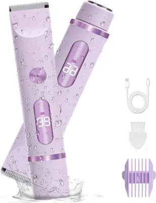 Produktbild von Damentrimmer, Haartrimmer für Frauen, Körpertrimmer Intimrasierer Bikini-Trimme, IPX7 Wasserdicht Nass/Trocken,Haarentfernung schnell und einfach