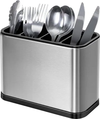 Immagine prodotto di Set organizzativo multifunzionale con 4 scomparti, vassoio antiscivolo in acciaio inossidabile, acciaio inossidabile, 40 x 20 cm