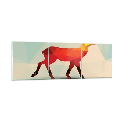Produktbild von Bilder auf glas - Hirsch Illustration modern Grafik - 150x50cm - Glasbilder - Wandbilder - Kunstdruck - Wanddekoration aus Glas - Glas Bilder - Wandbild auf Glas - GCA150x50-2811