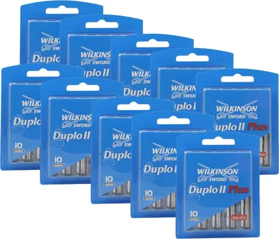 Produktbild von Wilkinson Duplo II Plus Rasierklingen, 10er Pack x 10