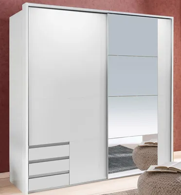 Immagine prodotto di Armadio ad ante scorrevoli Armadio Camera da letto Emden bianco 180cm