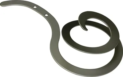 Produktbild von Gardinia Raffhalter für Vorhänge Schnecke Ø 12 cm silber-matt - 2 Stück