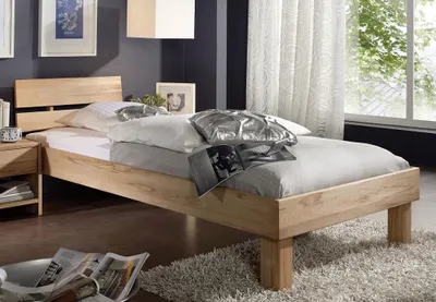 Produktbild von Bett 'Lewis' 90x200cm Kernbuche geölt