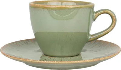 Produktbild von Bonna Sage Snell - Espressotassen und Untertasse - 80 cc - Porcelain - 6er set