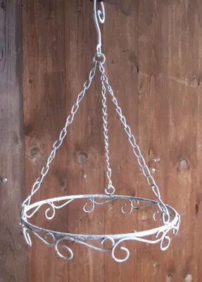 Produktbild von Küchenhänger, Kräuterhänger, Ring m. Haken, 20 cm, grau, Landhaus