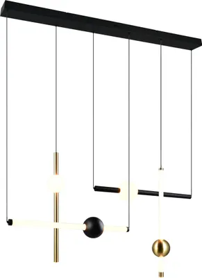 Obrázek produktu pro TRIO-Leuchten závěsné svítidlo MELITA WHT 110x150x10 cm černá Závěsné svítidlo
