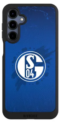 Produktbild von NIVOCASE Handyhülle für Samsung Galaxy A16 5G  Hülle NIVOpure Case Schwarz FC Schalke 04 Offizielles Lizenzprodukt