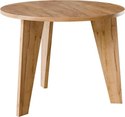 Produktbild von ROSE runder Tisch Ø90 cm für Küche, Wohnzimmer, Esszimmer Craft Oak