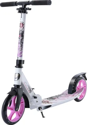 Produktbild von STAR SCOOTER Alu City Tretroller klappbar ab 6 -7 Jahre | 205mm Cruising | Weiß & Lila