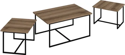 Produktbild von Skye Decor, Levada - Walnut, Beistelltische, Satztisch (3-teilig), Nussbaum, 90 x 42 x 60 cm