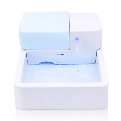 Produktbild von Haustier Trinkbrunnen Automatische Wasserspender Katzen LED licht UV Brunnen, 25 * 19,5 * 11 cm