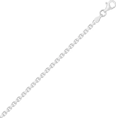 Productafbeelding van Verzilverde ketting voor dames, fijn zilver 925 - 41cm * 2.5mm; TRS24595L16