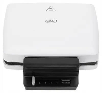 Zdjęcie produktu dla Gofrownica na 2 Pyszne Domowe Gofry 1800W Regulacja Adler