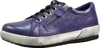 Produktbild von Andrea Conti Damen Schnür Halbschuh Leder coole Laufsohle Trendfarbe 0066002, Größe:38 EU, Farbe:Lila