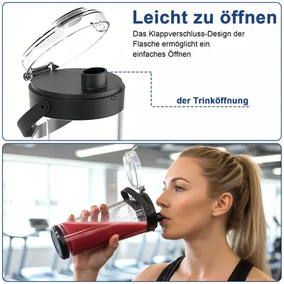 Produktbild von TopEsct tragbarer Mixer für Shakes und Smoothies,500 ml leistungsstarker kabello