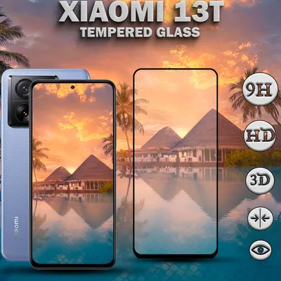 Obrázok produktu pre 1-balenie Xiaomi 13T Ochranné sklo na displej - Tvrdené sklo 9H - Super kvalita 3D