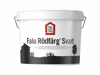 Produktbild von Falu Slamfärg / echte schwedische Schlammfarbe in Schwarz / Svart 5 Liter Eimer