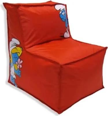 Produktbild von Kindersitzsack Schlümpfe in rot