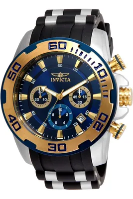 Obrázok produktu pre Invicta Pro Diver - SCUBA 22339 Pánske Hodinky - Kvarcový Mechanizmus - Nerezová Oceľ s Modrým Ciferníkom - 50 mm