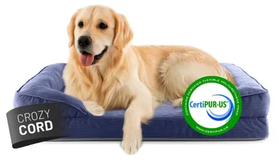 Imagen del producto de Cama para perros Lumaland, modelo Indoor Cord, dimensiones: 110 x 75 x 9 cm