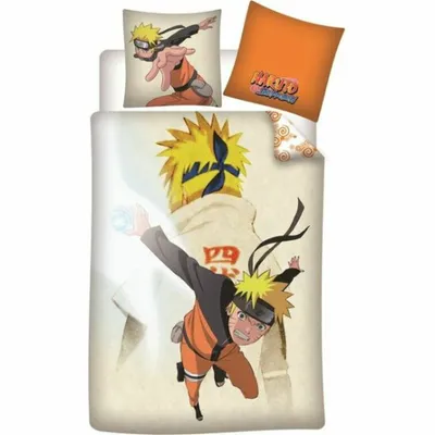 Obrázok produktu pre Detská bavlnená posteľná bielizeň Naruto - obliečka na prikrývku 140x200 cm a obliečka na vankúš 65x65 cm