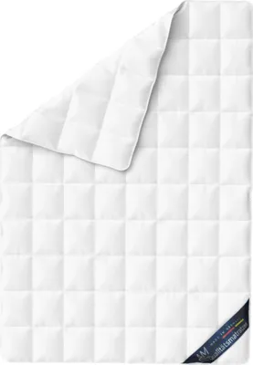 Produktbild von AM Qualitätsmatratzen | Premium Eiderdaunendecke 135x200 cm | Bettdecke 135x200 | Decke aus 100% isländischen Eiderdaunen | 135/200 | Herbst | Frühling | Übergang | Nomite zertfizierte Decke mit Bezug aus Mako-Batist