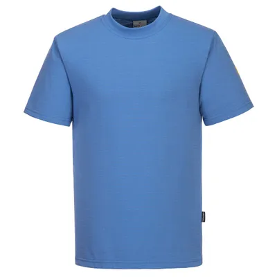 Image de Portwest AS20 T-shirt ANTISTATIQUE ESD Hamilton Blue Taille M