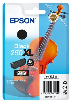 Produktbild von Epson 250XLViolin Claria Photo HD, High (L) Yield, Schwarz, 10,2 ml, 1 Stück(e), Einzelpackung