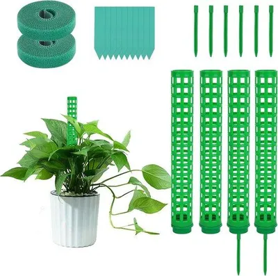 Image de Support d'escalade en plastique, 4 pièces, vert, support pour plantes
