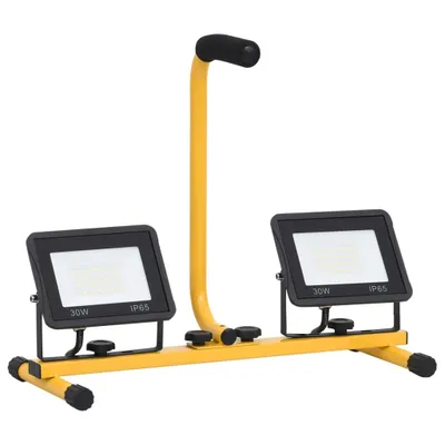Obrázok produktu pre LED reflektor s rukoväťou 2x30 W studené biele svetlo