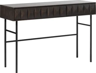 Obrázek produktu pro Beistelltisch >LATINA< (B/H/T: 117x75x39 cm) Eiche Furniert Espresso lackiert