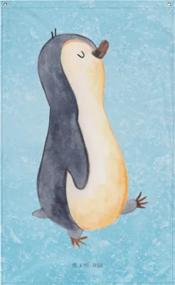 Produktbild von Mr. & Mrs. Panda Wandteppich Pinguin marschieren - Eisblau - Geschenk, Gobelin, Pinguine, Zufrieden, Schwester, Tapisserie, Familie, Wandbild, Wandbehang, Tapestry