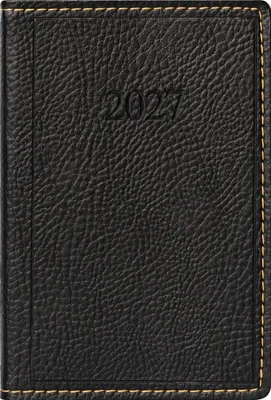 Produktbild von rido/idé 7011054907 Taschenkalender Mod. partner/Industrie I 2027 A7, Kunstleder, schwarz